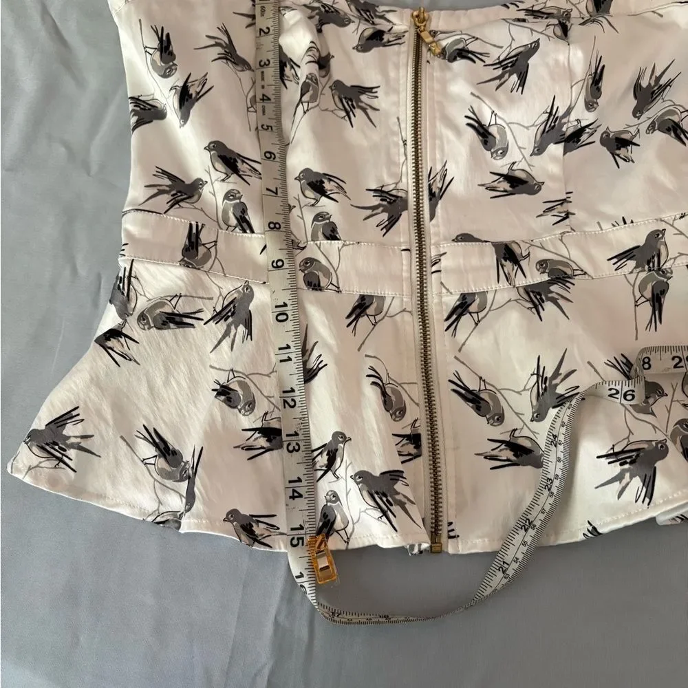 Forever 21 Black and White Floral Bustier Top - Picture 3 of 9